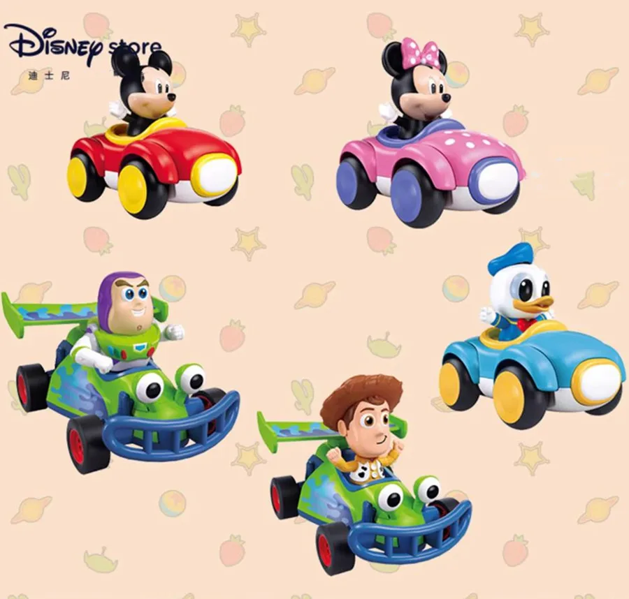

Официальная игрушечная машинка Disney с Микки Маусом, Минни Маус, Вуди, Базз Лайтер в сборе с кинетическим приводом