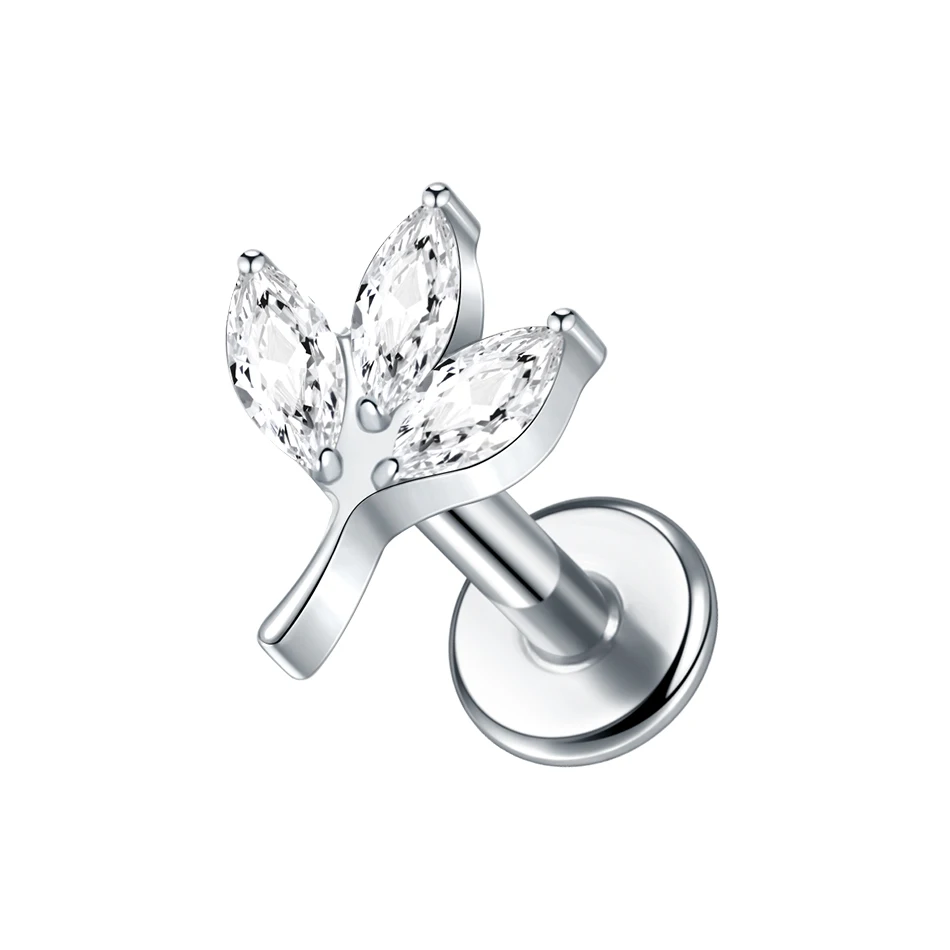 G23 Titanium Ear Tragus Cartilage Helix Piercing Stud