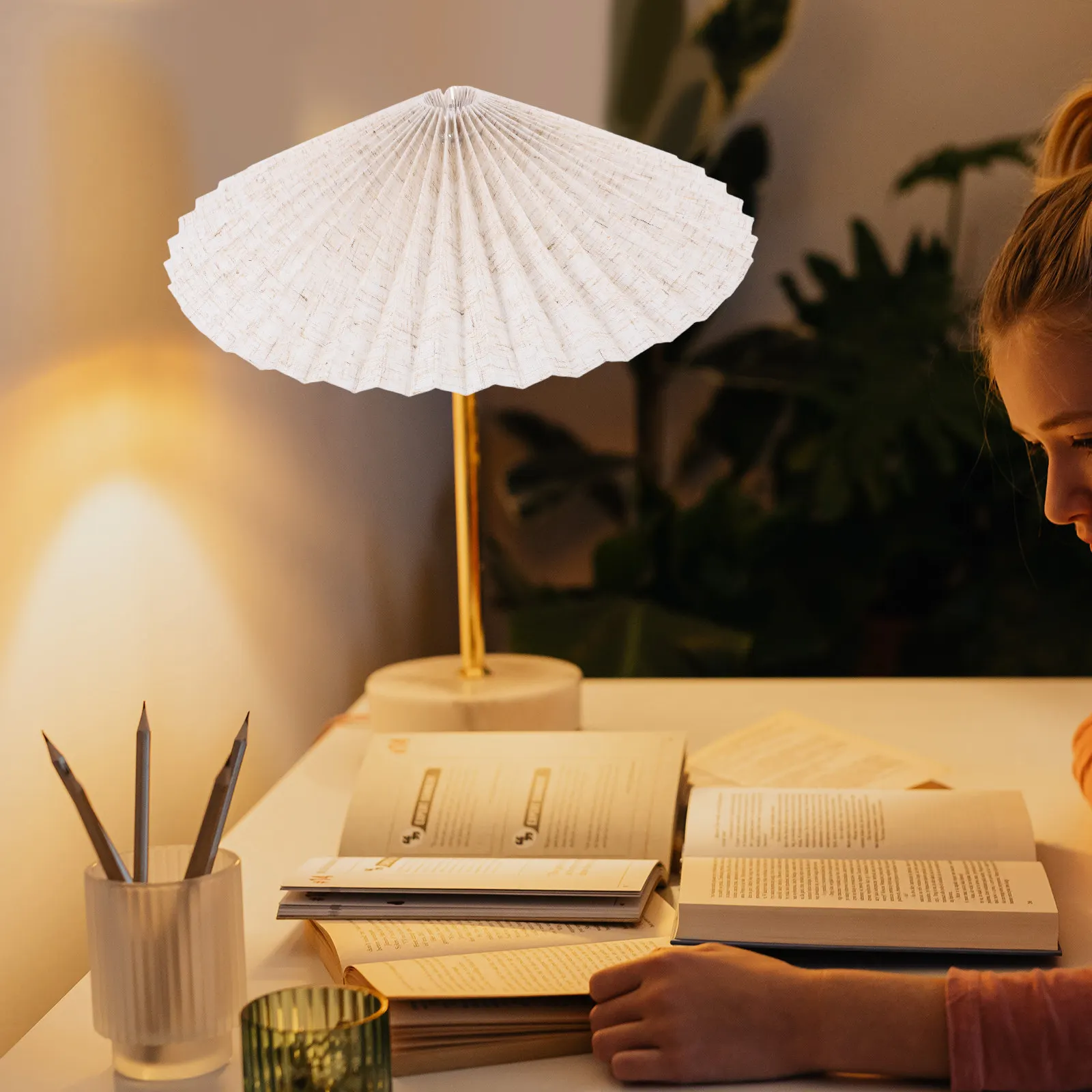 

Маленький плиссированный плафон для настольной лампы, вращающийся, с железным каркасом, на прищепке, сменный, из мягкой ткани, для напольных светильников