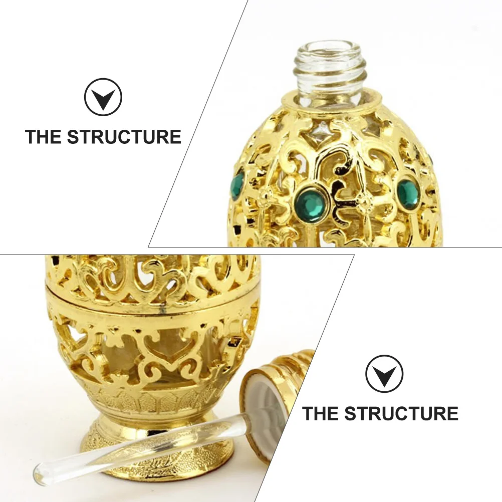 

10ml Transparent Pineapple Glass Perfume Bottle Decorative Essential Oil Sample Container Portable Travel Glass Perfume Bottle