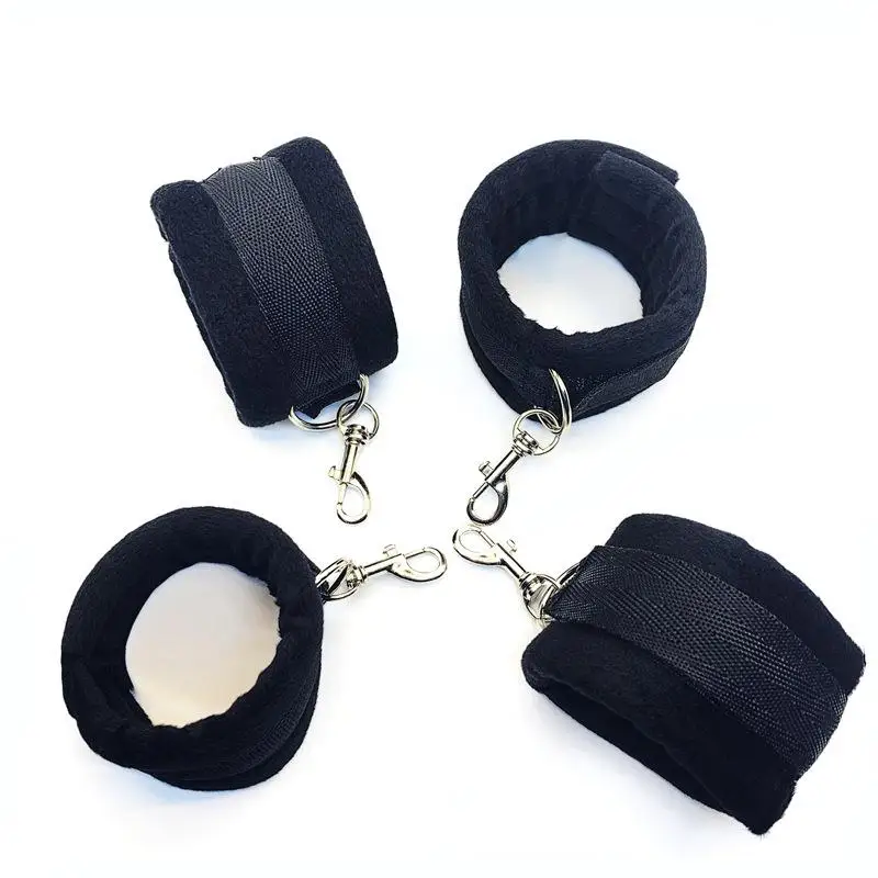 【AD】Bed Restraint Set Couple Sex Toys Bondage Handcuff Kit Adult Game Tool 18+ Erotic Tie Downs Arm Ankle Eyeblinder  Sextoy view 2