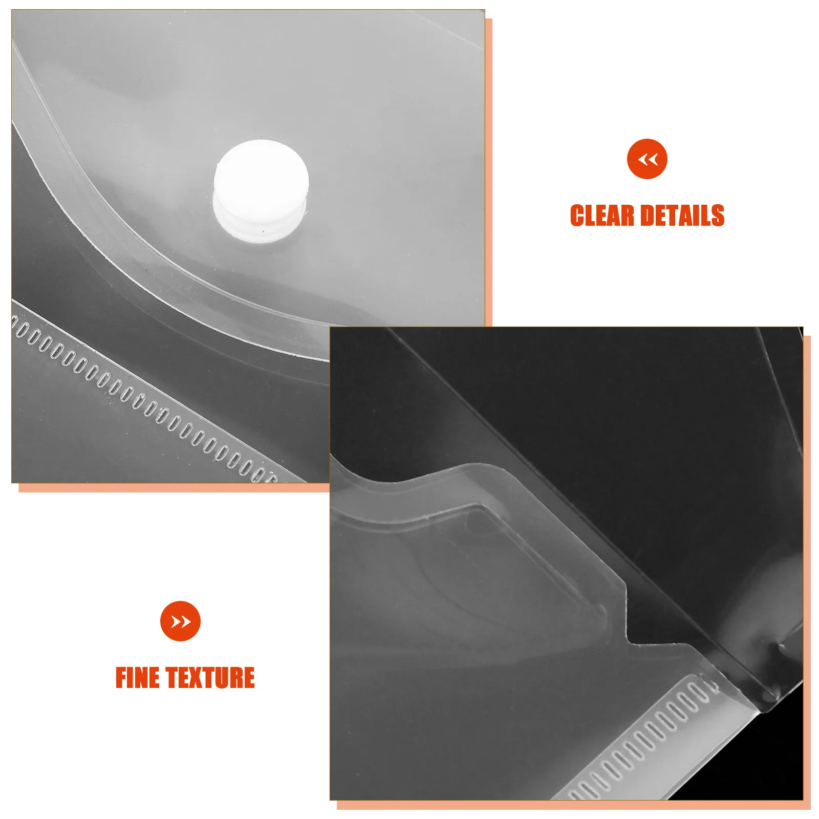 

12Pcs Transparent Document Organizer Plastic File Folders Snap Button Closure Office School Receipt Holder A5 Clear File Storage