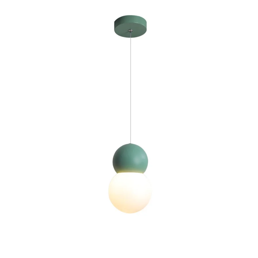 Modern Glass Ball Small Pendant Lights for Bedroom Bedside Children Kids Decoration Hanging Lamp Chandeliers Ceiling Shop Nordic