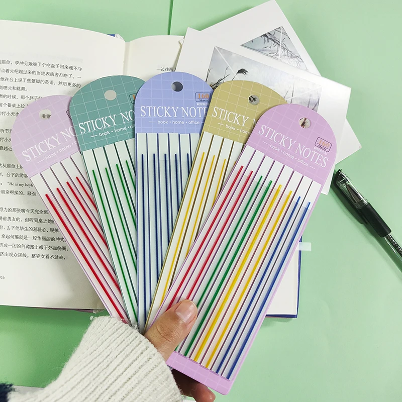 KindFuny 800Sheets Stickers Transparent Bookmarkers Index Tabs Flags Sticky Note Stationery Tab Memo Pad School Posted It Office