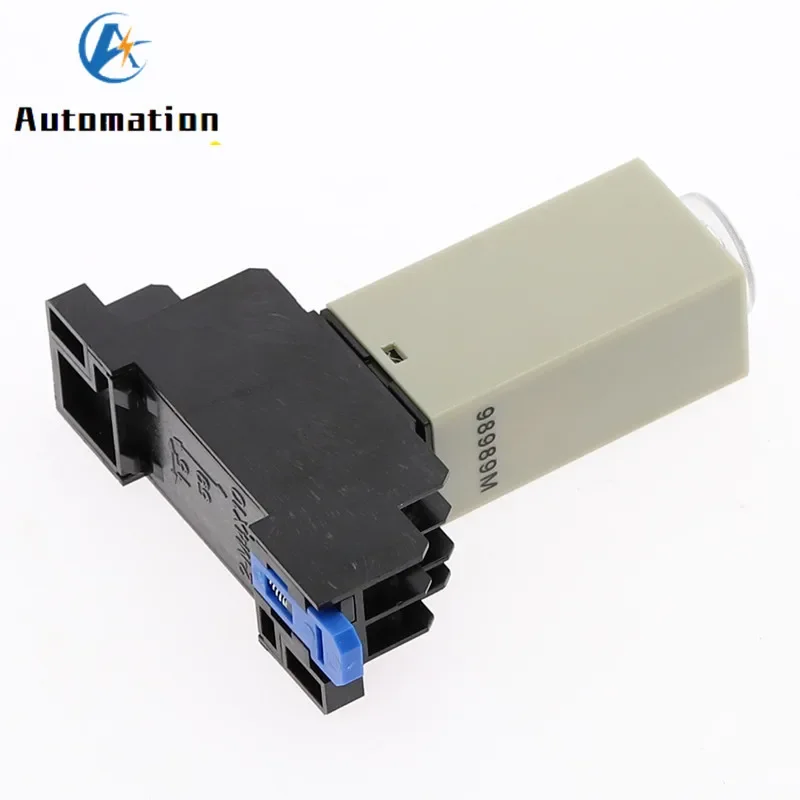 Pokrętło opóźnienia włączenia DPDT 1S/5S/10S/30S/60S/3M/5M/10M/30M Przekaźnik czasowy AC 220V H3Y-2 z gniazdem podstawowym — zdjęcie 5