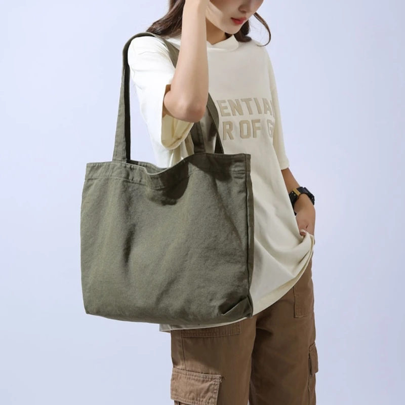 Shopping Shoulder Bag Large Capacity Hobo Bags Women Girl Versatile Canvas Tote Bag Fashion Casual Bag Shopper Handbag