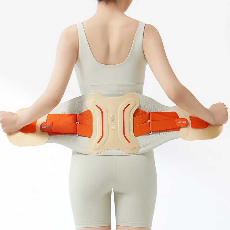 

Portable Cordless Lower Back Massager Brace Heating Feature for Waist Pain Relief Massage Belt Type