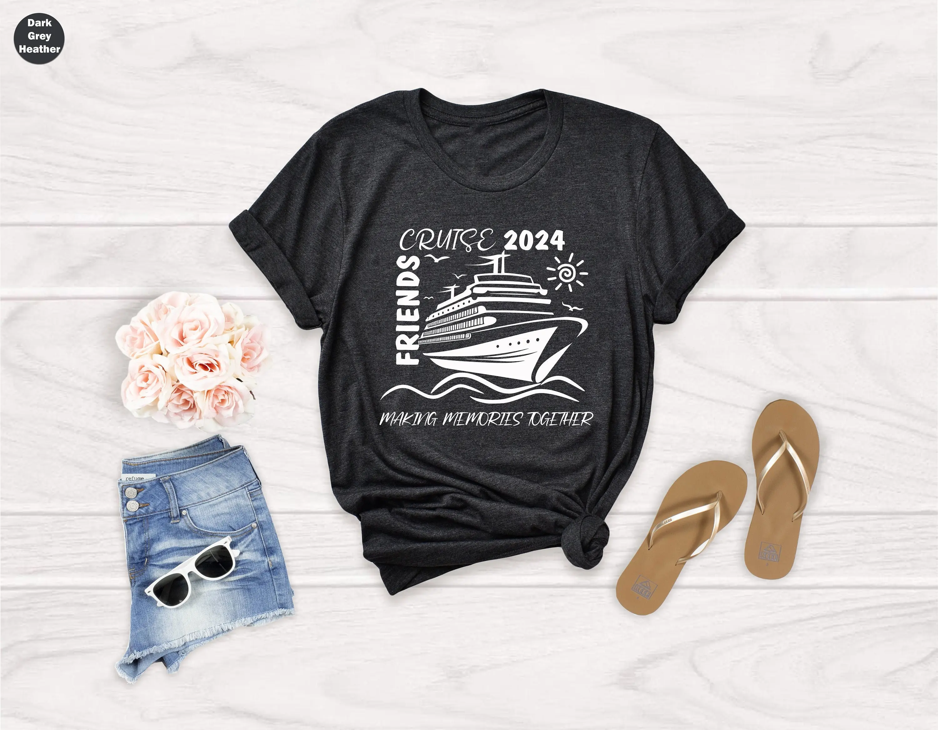 Friends Cruise 2024 T Shirt Vacation Making Memories Together Vacay