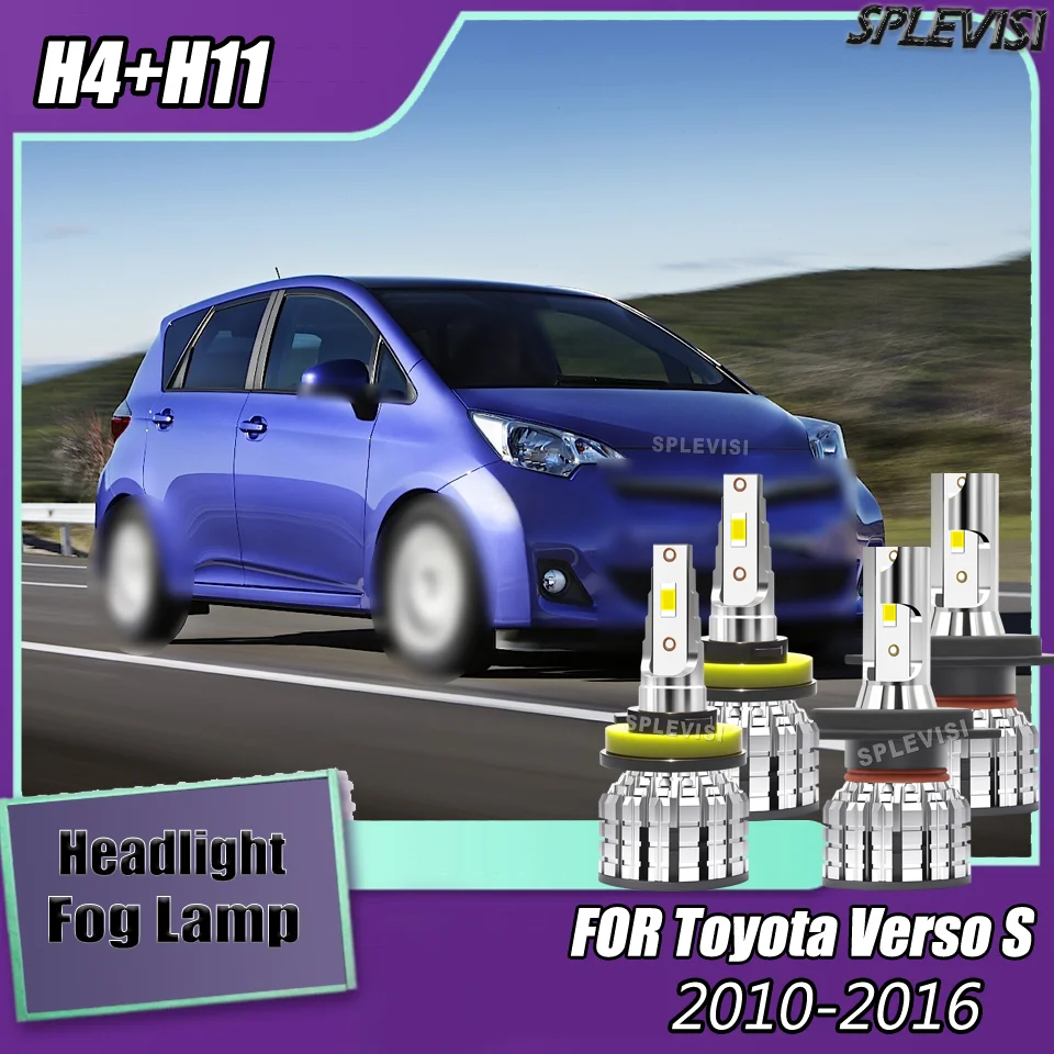 

Car LED 350% Brightness 9003/H4 Headlight H11 Foglight 3 Years Warranty For Toyota Verso S 2010 2011 2012 2013 2014 2015 2016