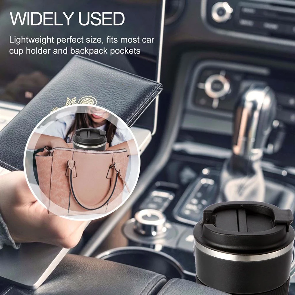 380/510ML Coffee Mug Stainless Steel 304 Thermos Mug Leak Proof Car Travel Thermo Cup for Office Tumbler Cups Tea Water Bottle