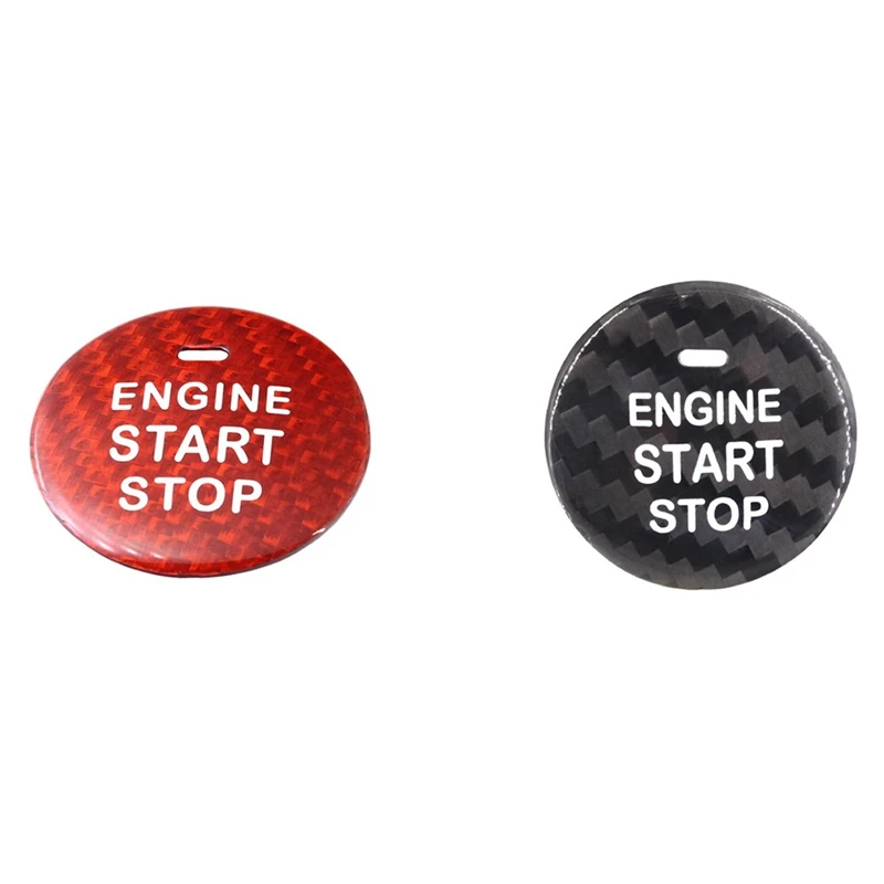 Carbon Fiber Car Engine Start Stop Button Cover Sticker For Haval Weipai VV7