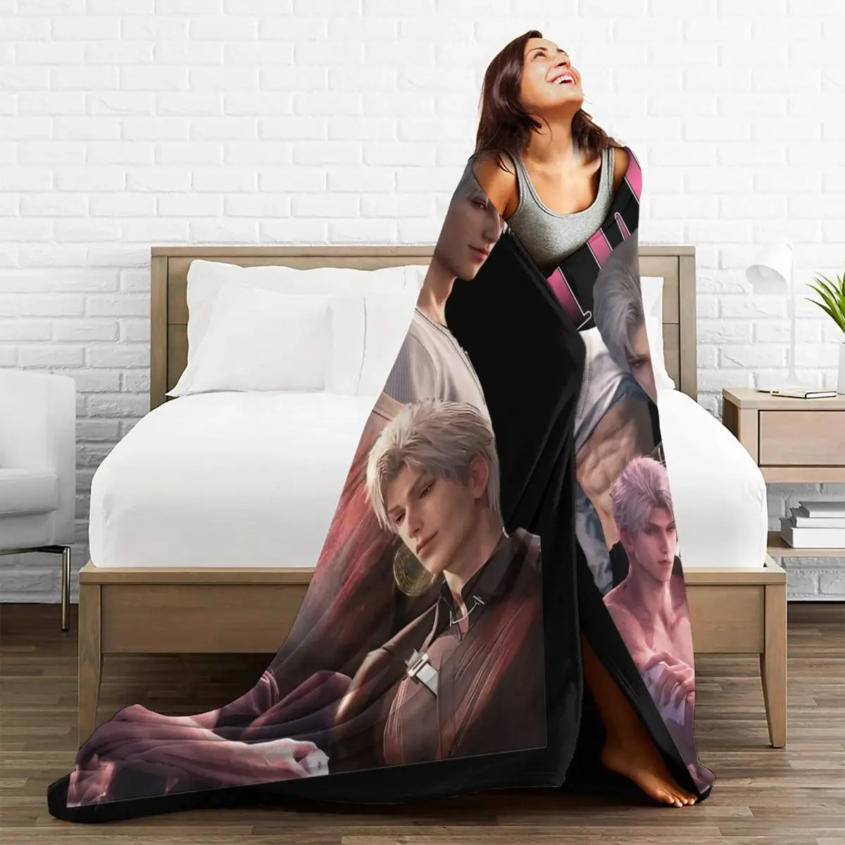 Vintage Sylus Bootleg Style Love And Deepspace Blankets Fleece Winter Lightweight Throw Blankets for Sofa Car Plush Thin Quilt