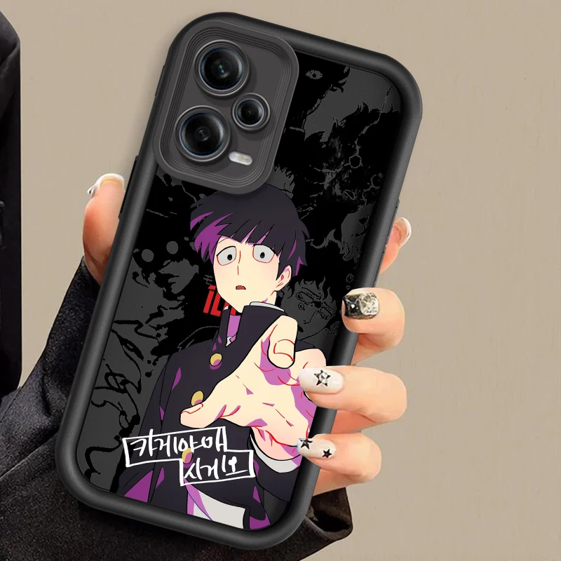 Mob Psycho 100 Anime Cartoon Eye Ladder For Xiaomi Redmi Note 13 12 12C 11 11S 10 10C 10A 9C 9A Pro 5G Soft Phone Case