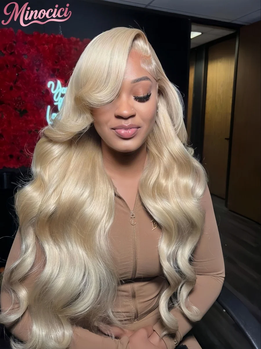 

Парик Smilegirl HD Transparent 13x6 613 Body Wave Honey Blonde Lace Frontal из натуральных бразильских волос, 13x4 Lace Front, для женщин