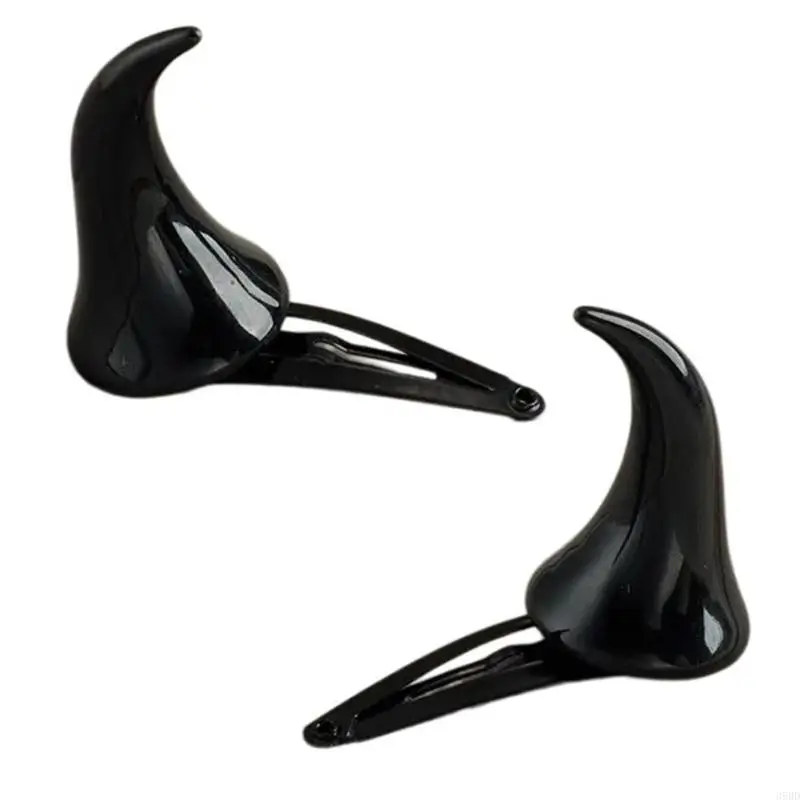 39bdドレスアップ小道具デビルホーンヘアクリップハロウィーンドレスコスプレコスチュームアクセサリー