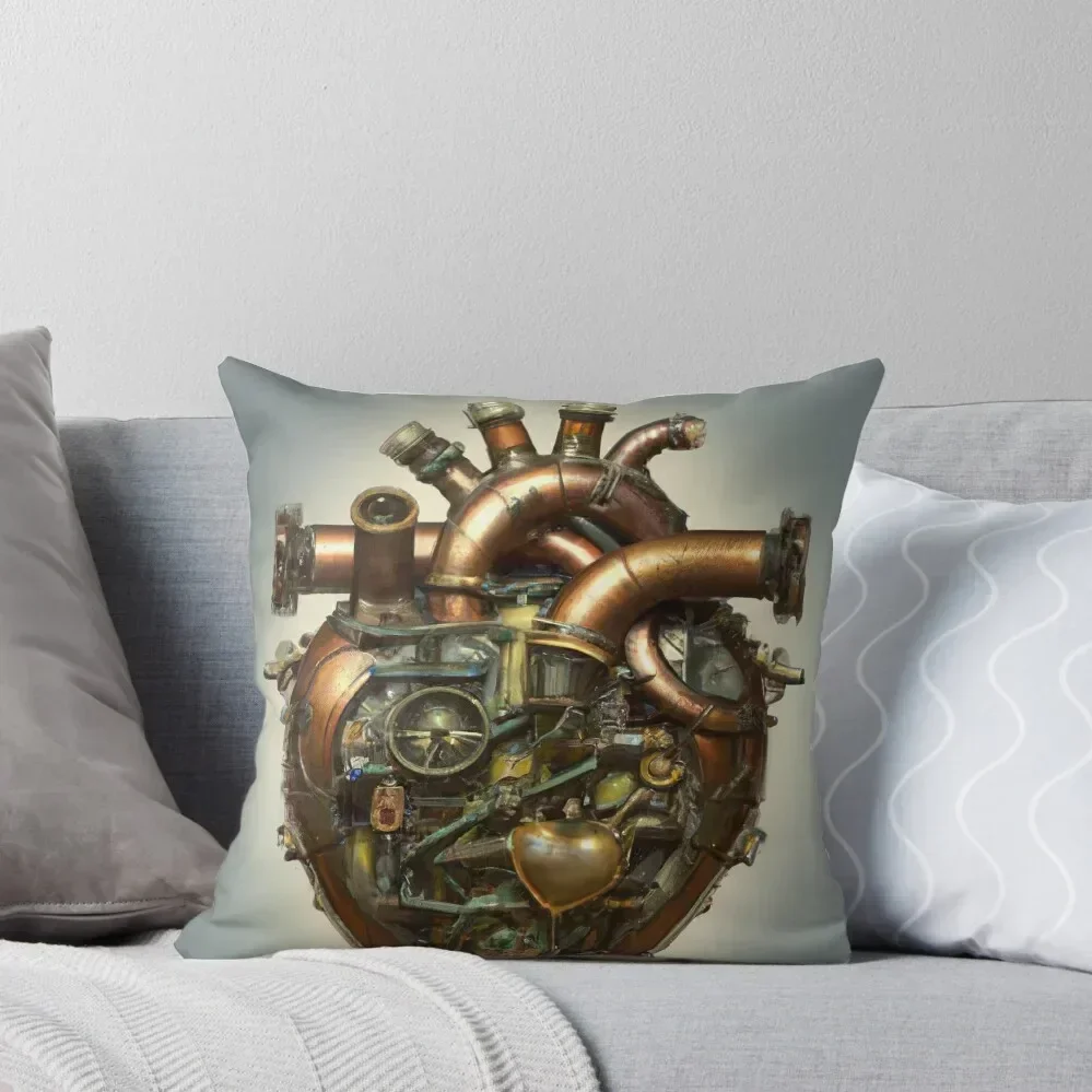 

Mechanical Steampunk Heart Throw Pillow covers for pillows Pillow Decor autumn pillowcase Decorative Cushion pillow