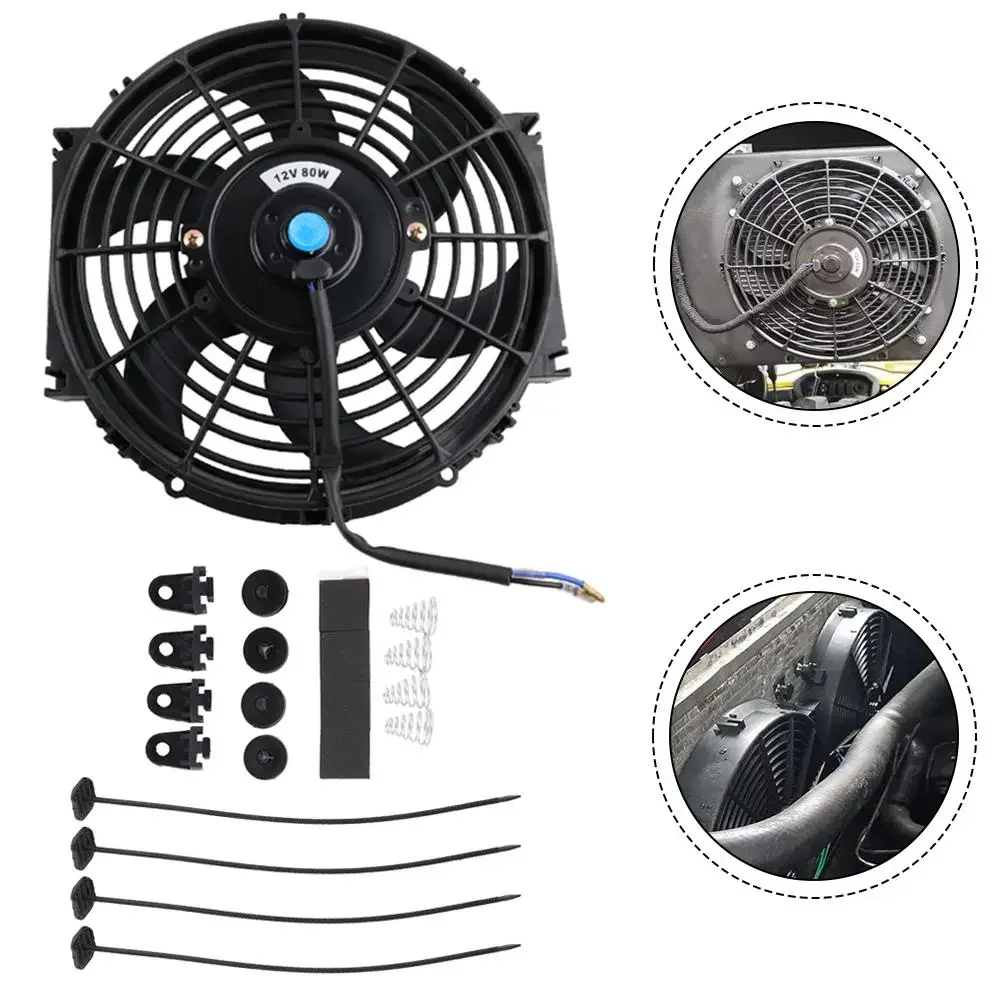 Installazione semplice Ventola da 12 V 80 W Materiale plastico ABS Facile da montare Raffreddamento potente Aggiornamento del sistema di raffreddamento di qualità affidabile