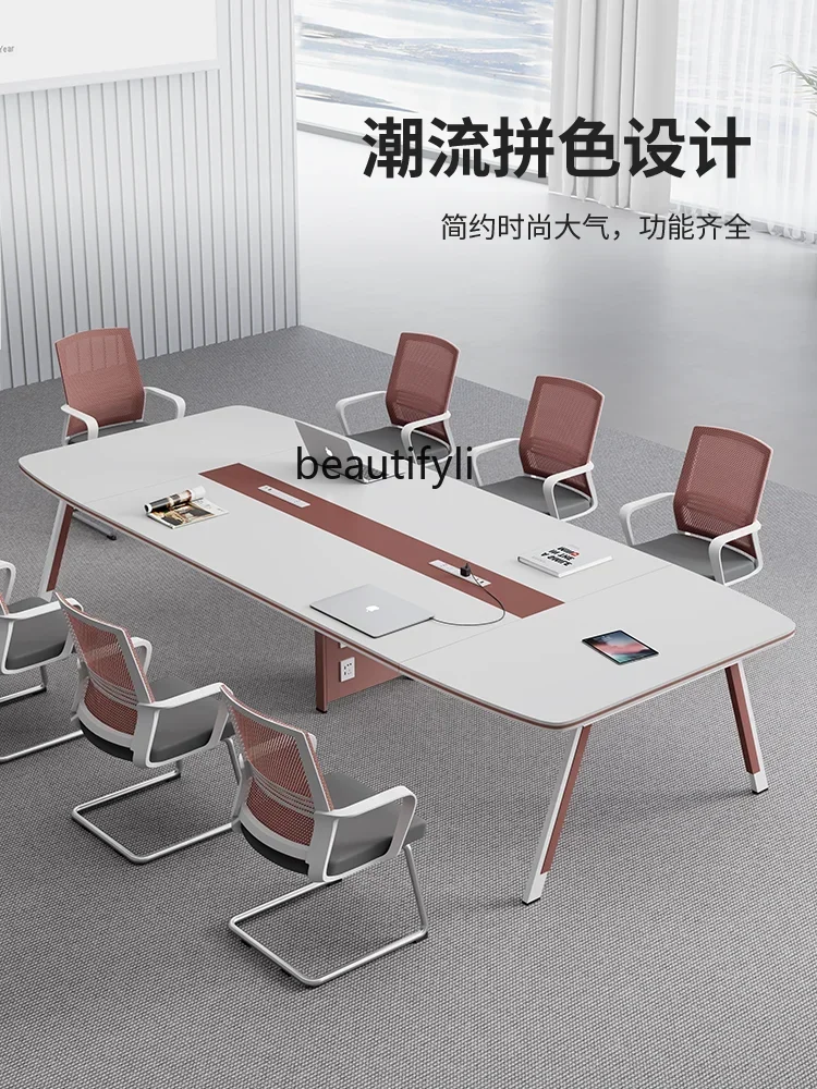 LJYCreative conference room table, simple modern training table, large and small negotiation table