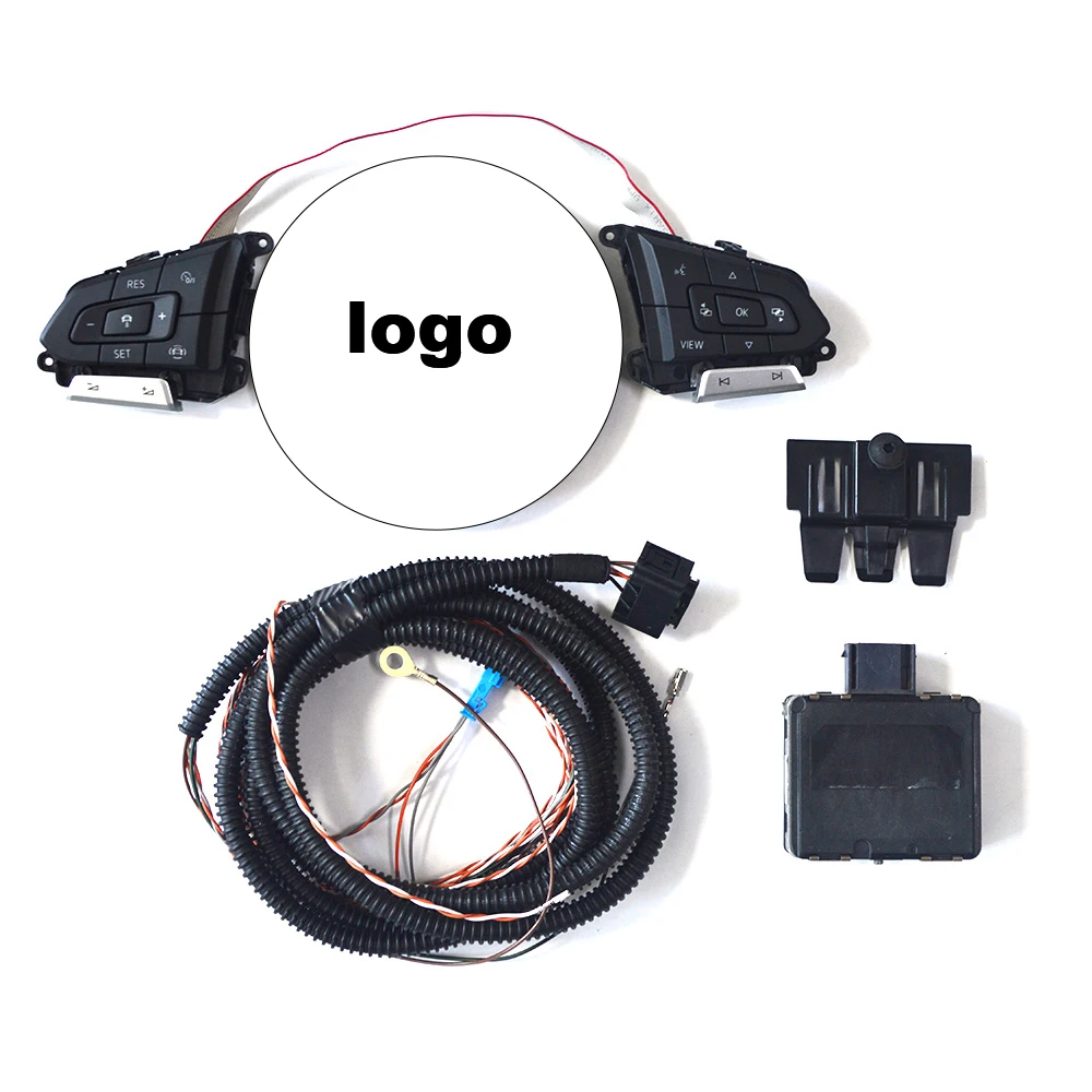 

For VW Passat B8.5 Steering Wheel Multi-Functional ACC Button Cruise Kit Includes Frame Cable