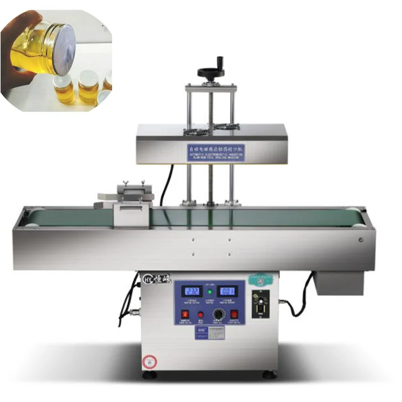 

220V/110V Automatic Continuous Electromagnetic Induction Bottle Cap Aluminum Foil Sealing Machine