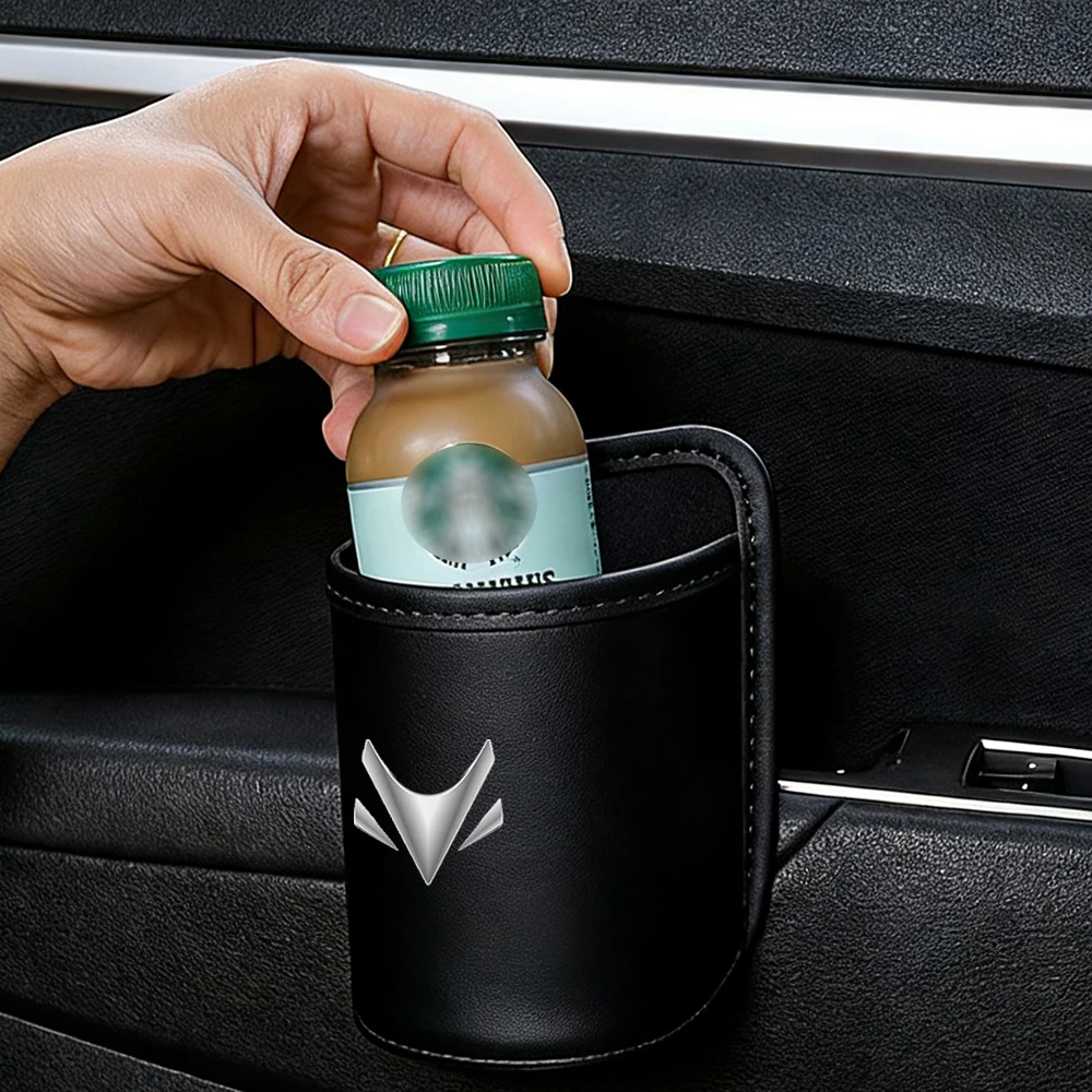 

Car Cup Holder Box Multifunction Car Door Water Cup Storage Box Trash Can For ARCFOX T1 PRO PLUS T1 MAX Car Interior