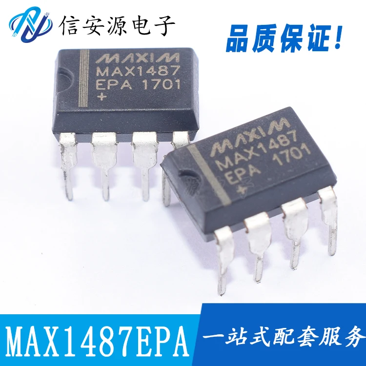 

10pcs 100% orginal new MAX1487 MAX1487CPA MAX1487EPA DIP8 Driver Receiver