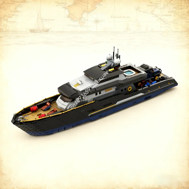 4367pcs MOC Explorer S Yacht Mini Fig Scale Full Model Building Blocks Construction Toy Assemble Festivals Gift DIY Idea Brick