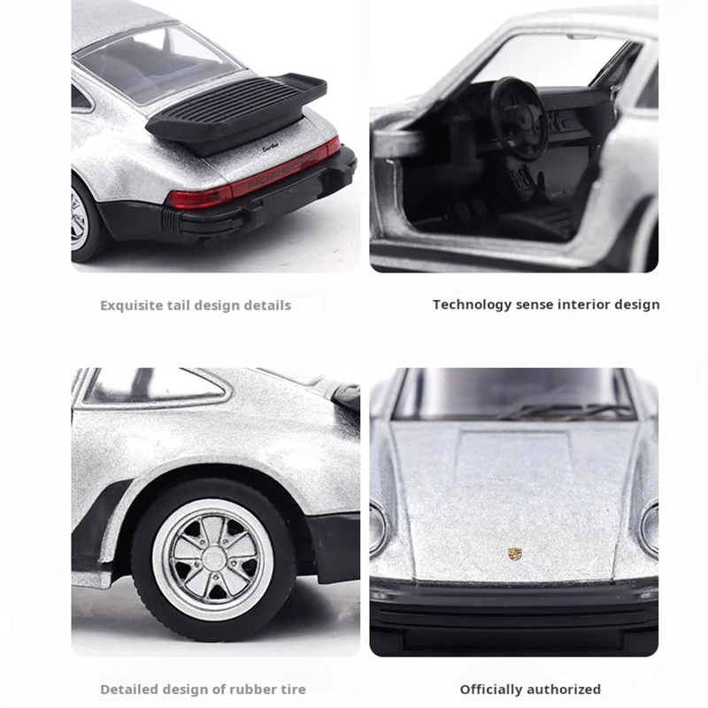 1/36 포르쉐 911 터보 레이싱 카 모델 장난감 시뮬레이션 합금 미니어처 다이캐스트 풀백 수집 아이 생일 선물 장식품 Recom