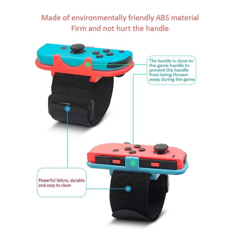 Pulseira de jogo ajustável cinta de mão elástica para nintendo switch joy-con controlador pulseira de dança de pulso braçadeira para interruptor de dança