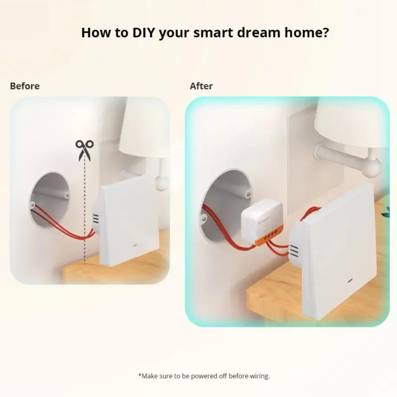 1-5 adet SONOFF ZBMINI L2 Zigbee anahtarı hiçbir nötr tel gerekli akıllı ev kablosuz 2 yollu modülü anahtarı EWeLink APP kontrolü