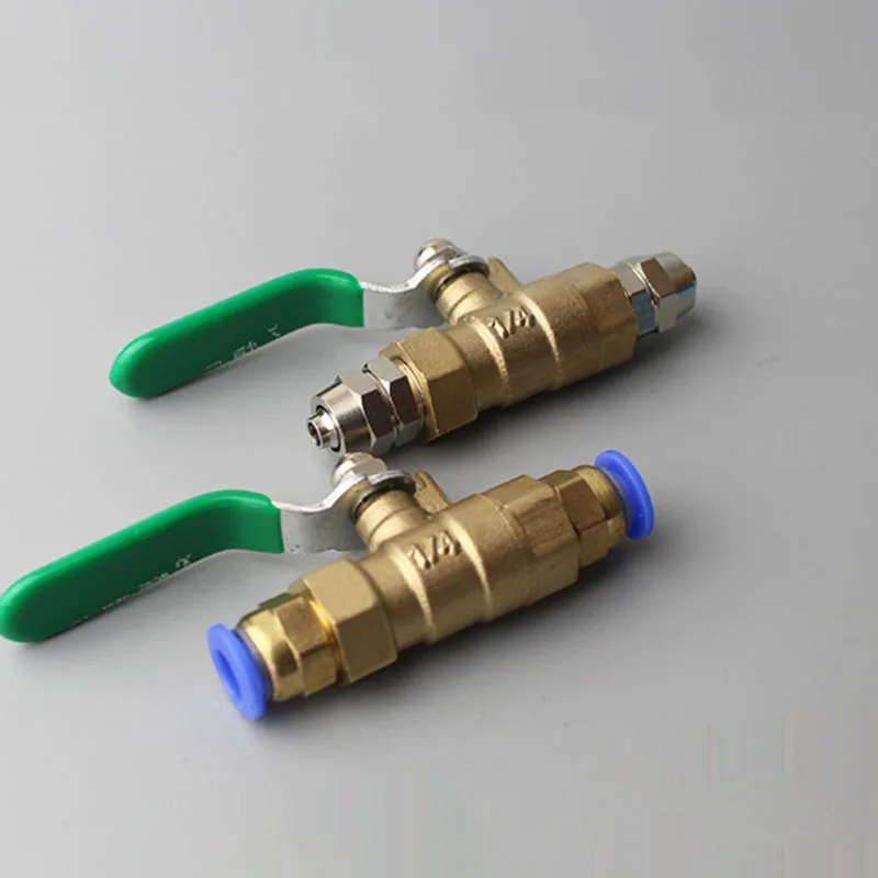 

Brass Ball Valve Pneumatic Connection Air Pump Valve Switch Vent Valve With Straight Through PC Gas Pipe Quick Connection Valve