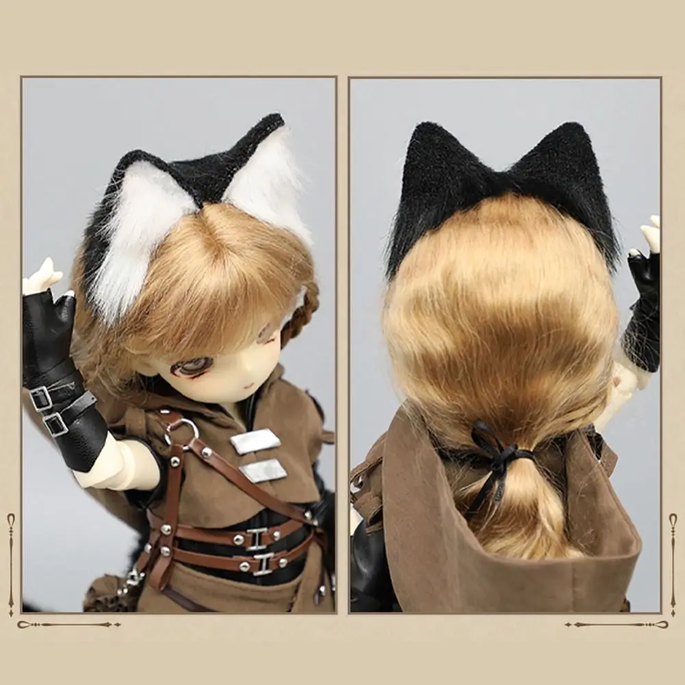 New Cute Cat Eear Headband Cosplay Dress Up Lovely Animal Ear Headband Kids Toys for 1/3 1/4 BJD Doll