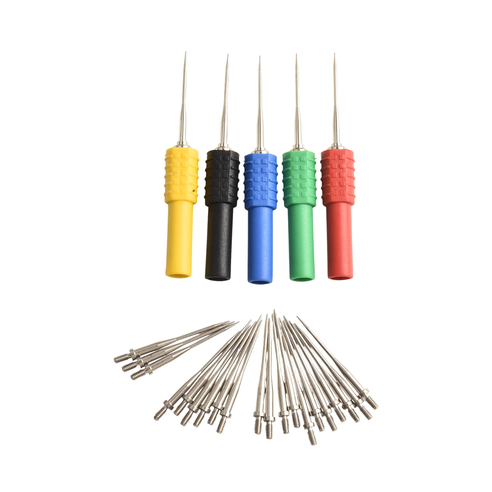 

Professional Electrical Measure Tool Needle Back Test Probes Set with 5 Acupuncture Probes and 20 Replaceable Needles