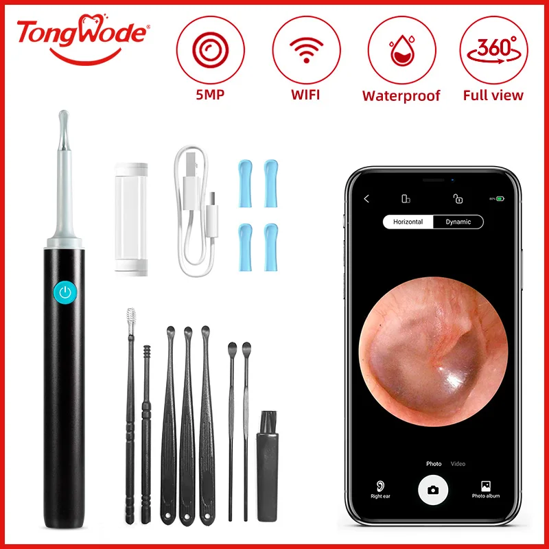 Smart Visual Ear Cleaner HD Ear Sticks Otoscope Type C Charging Endoscope Wax Removal Tool Earpick MIni Camera Health Care Set