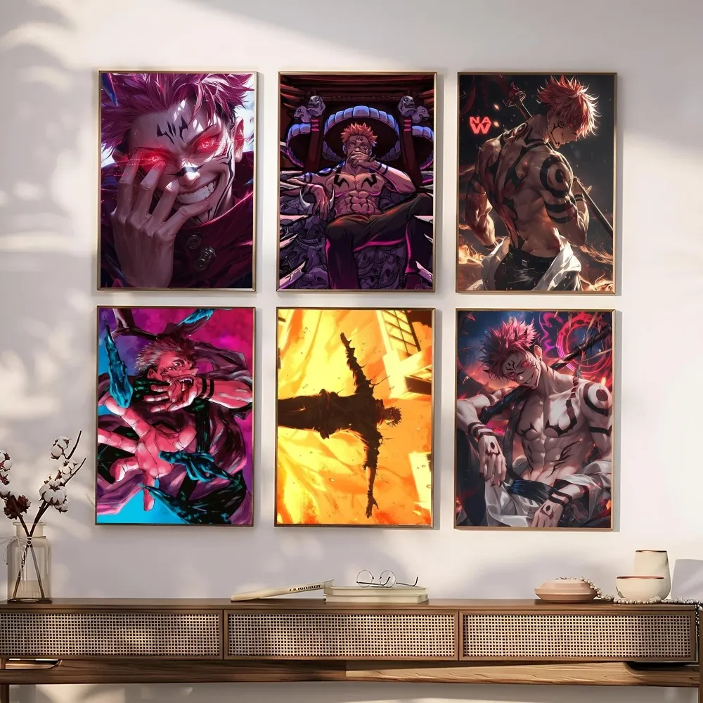 Sukuna Jujutsu Kaisen Poster Paper Print Home Living Room Bedroom Entrance Bar Restaurant Cafe Art Painting Decoration