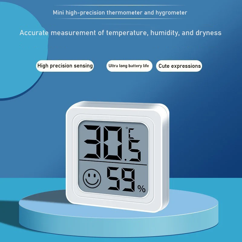 Mini Digital LCD Thermometer and Hygrometer - Indoor High Accuracy Temperature Sensor and Home Hygrometer