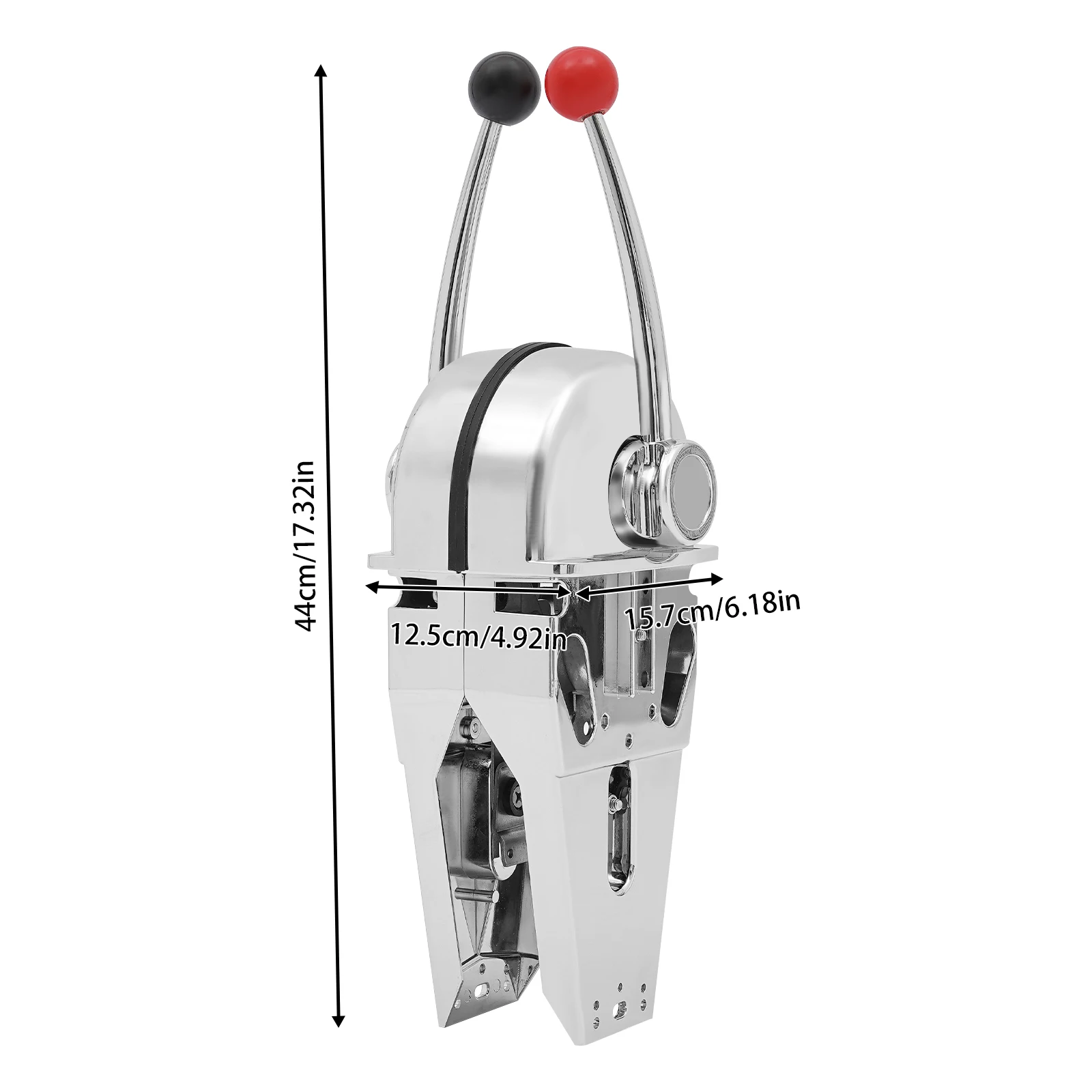 

Boat Throttle Dual Lever Marine Controller with Ergonomic Handle Alloy Construction for Boat Ship Easy Install Comfort Operate
