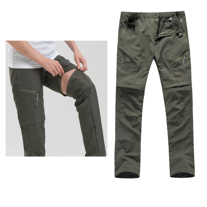 Imagem -04 - Calça Esportiva Masculina de Secagem Rápida Caminhada Ativa Removível Acampamento ao ar Livre Secagem Rápida Viagem de Lazer Nova Verão