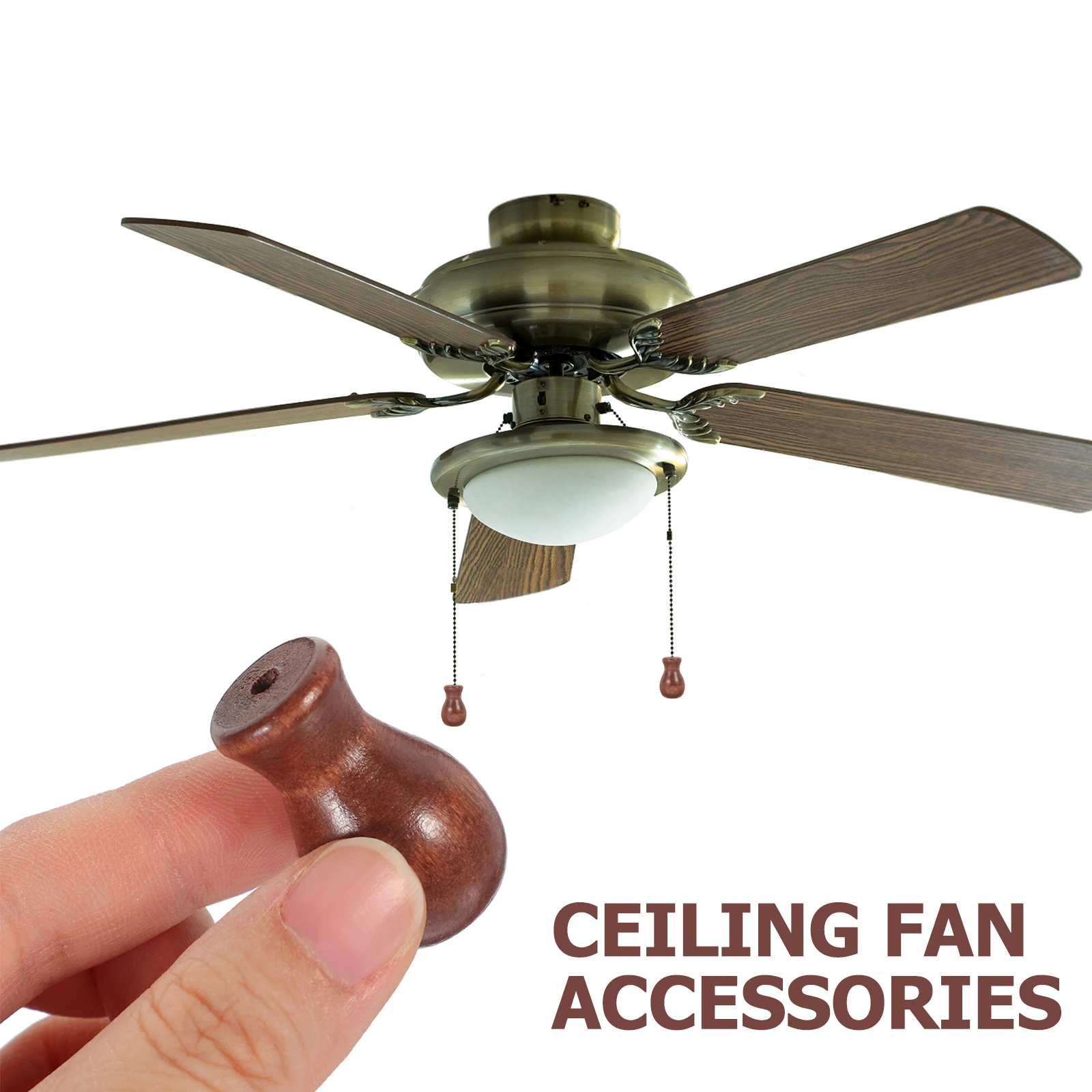 

8Pcs Wood Cord Drops Wooden Blind Knobs Replacement Pull Ends for Window Shades Curtain Tassels Household Cord Pulls