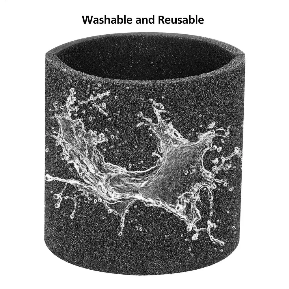 Reusable Filter Foam Sponge Sleeve Cost-saving Water Washable Foam Filter ForShop-Vac VacmasterGenie Vacuum Cleaners