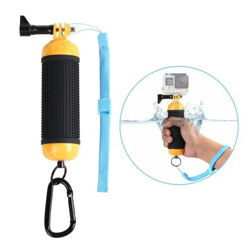 PiroGrafia Uniwersalna kamera sportowa Antykorozyjna guma Antypoślizgowa ręczna listwa wypornościowa Outdoor Mountaineer Diving Selfie Stick