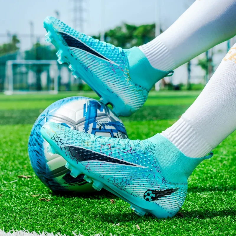 Football Boots Men Non-slip Soccer Shoes Society Training TF/AG Boys Chuteira Campo Sports Turf Soccer Cleats Futsal Sneakers