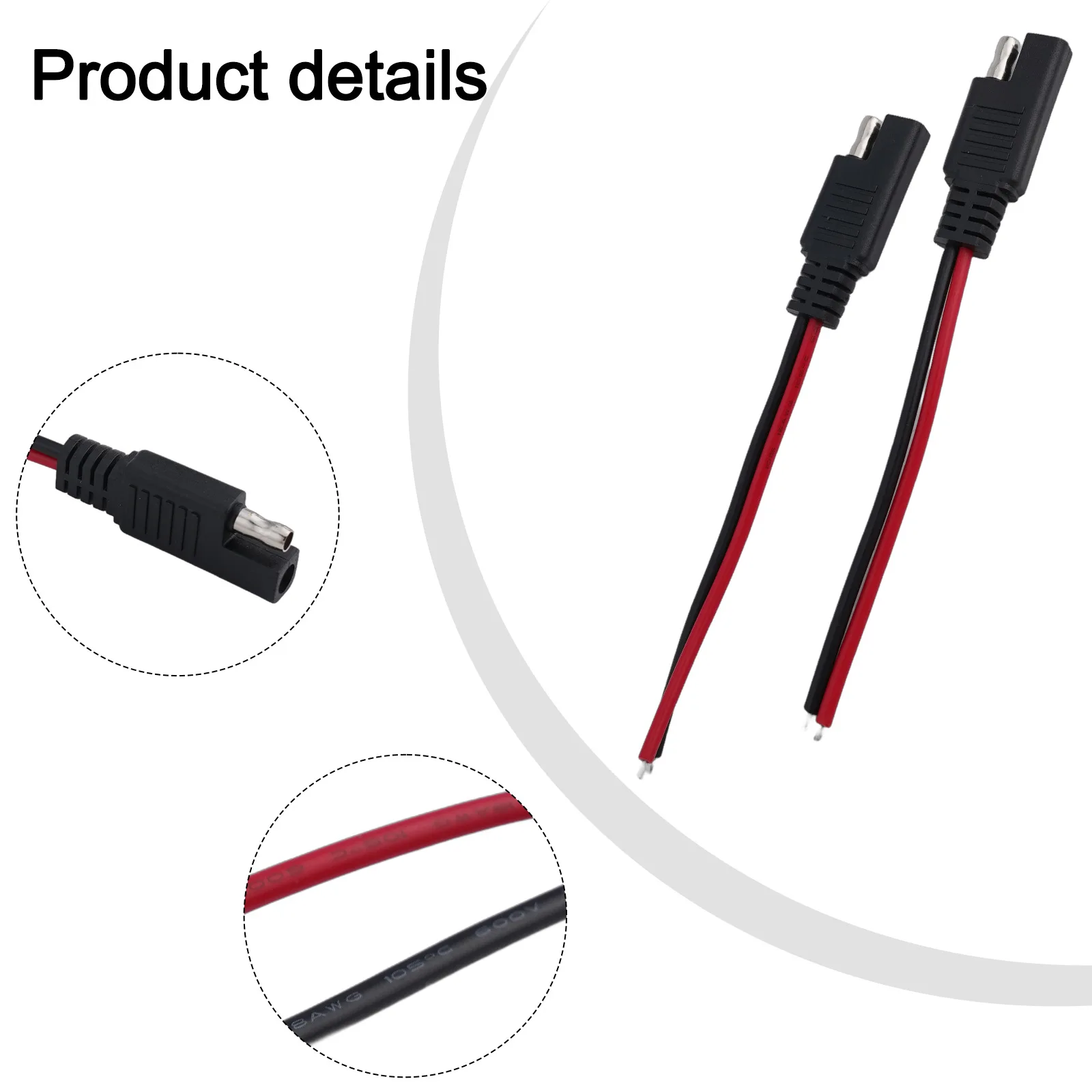 Convenient High Quality Power Cord Cable SAE SAE Cable 15CM ABS Connector Extension Cable For Most Electronic Devices