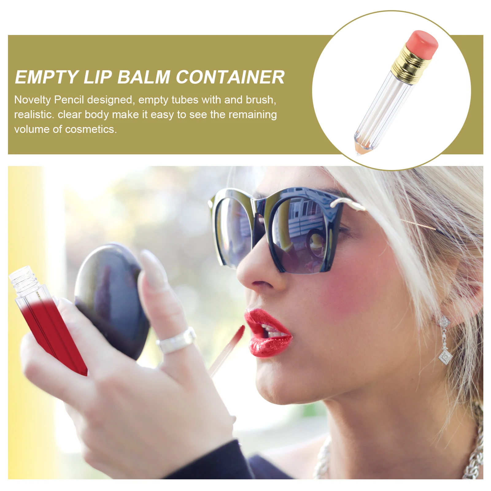 

12pcs Lip Gloss Tubes Empty Containers Refillable Travel Size Samples Soft Durable Waterproof Environmentally Reusable
