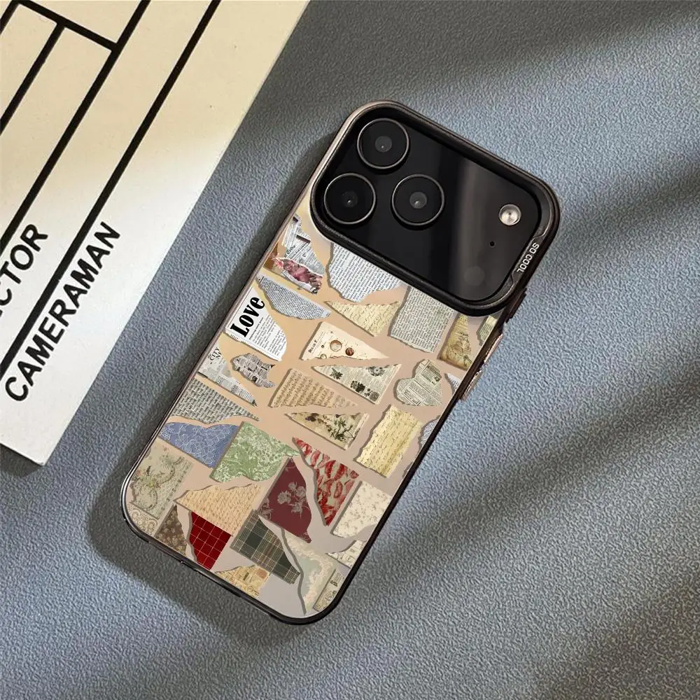 Etui na telefon iPhone 17 16 15 14 13 12 11 Pro Max Air Matte Laser Aurora Odporne na wstrząsy Funda art Shredded tatter INS