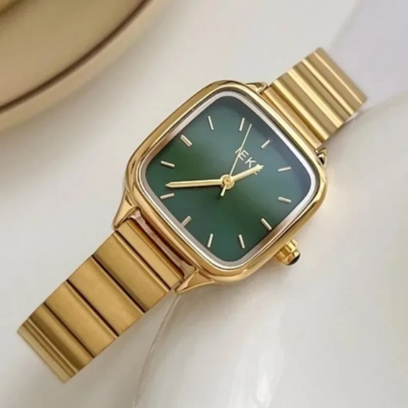 Women Quartz Wristwatches Minimalist Square Steel Strip Fashion Watch Women Daily Business Senior Elegant Clock Reloj Para Mujer