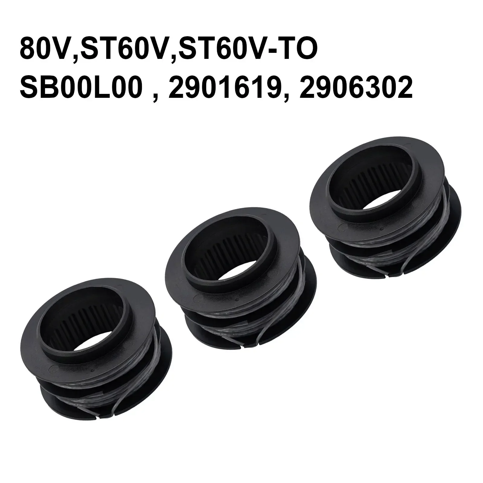 3pcs For Greenworks 080 80V Front Mount String Trimmer Replacement Spool SB00L00 Lawn Mower  Replacment Accessory