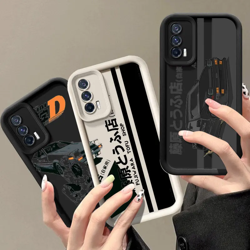 Anime Initial D AE86 Phone Case For VIVO V30 X80 X90 X100 Pro V29 V40 Y100 Y02 Y17 Y22 Y76 S Y03 Y21 Y27 Y28 Y35 Y36 Y72 Y75 Y78