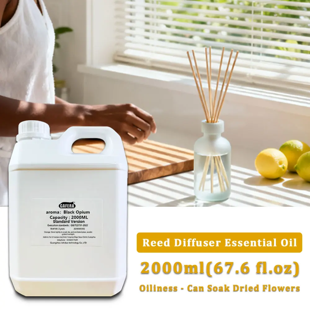 ESAEON Essential Oil - Vine Diffuser Replenishes Aromatic Oil, Aroma Reed Diffuser Oil, Black Opium/Hilton - 2000ML (67.6 fl.oz)