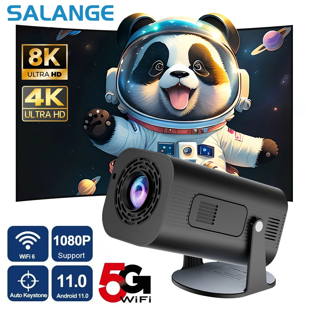 

Salange P330 Android 11 280 ANSI Projector 4K 8K Native 1080P Wifi6 BT5.0 Cinema Outdoor Portable Mini Projetor